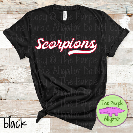 Scorpions Swingline – The Signature Series | Retro Script Design - CHOOSE YOUR DESIGN COLORS - 1125 (d2f TPA)