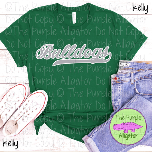 Bulldogs Swash Mascot Spirit School Spirit Wear Team Swag - CHOOSE YOUR DESIGN COLORS - 0625 (d2f TPA)