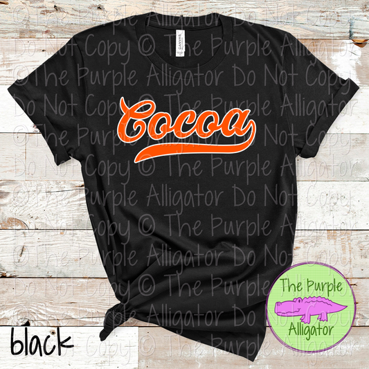 Cocoa Swash School Spirit Wear Team Swag - CHOOSE YOUR DESIGN COLORS - 0625 (d2f TPA)