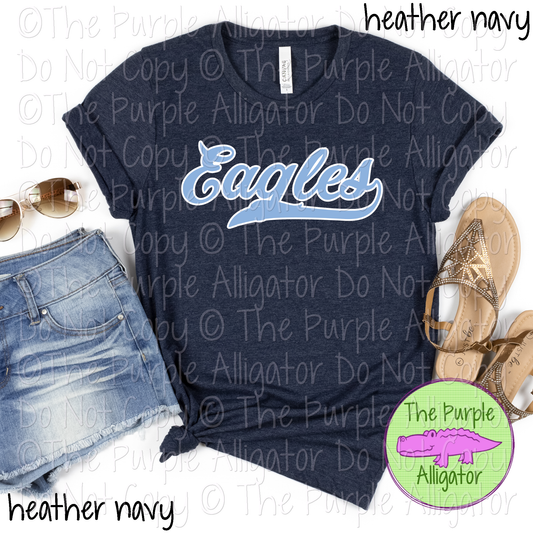 Eagles Swash Mascot Spirit School Spirit Wear Team Swag - CHOOSE YOUR DESIGN COLORS - 0625 (d2f TPA)