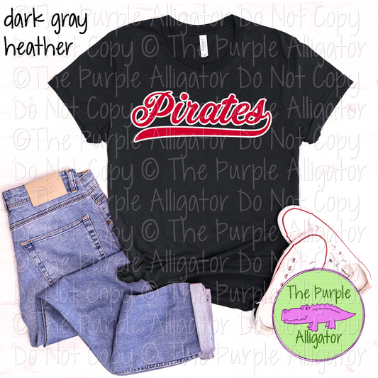 Pirates Swash Mascot Spirit School Spirit Wear Team Swag - CHOOSE YOUR DESIGN COLORS - 0625 (d2f TPA)