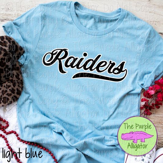 Raiders Swash Mascot Spirit School Spirit Wear Team Swag - CHOOSE YOUR DESIGN COLORS - 0625 (d2f TPA)