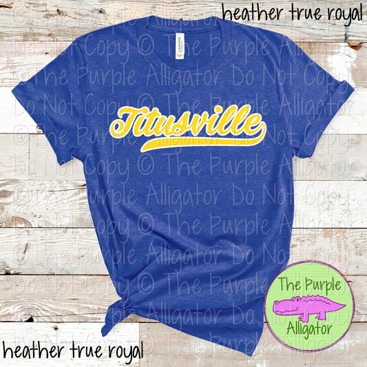 Titusville Swash School Spirit Wear Team Swag - CHOOSE YOUR DESIGN COLORS - 0625 (d2f TPA)
