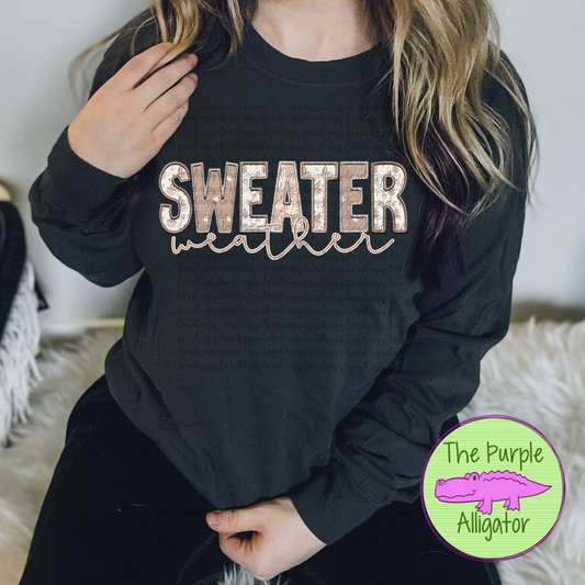 Sweater Weather Faux Embroidery (d2f CML)