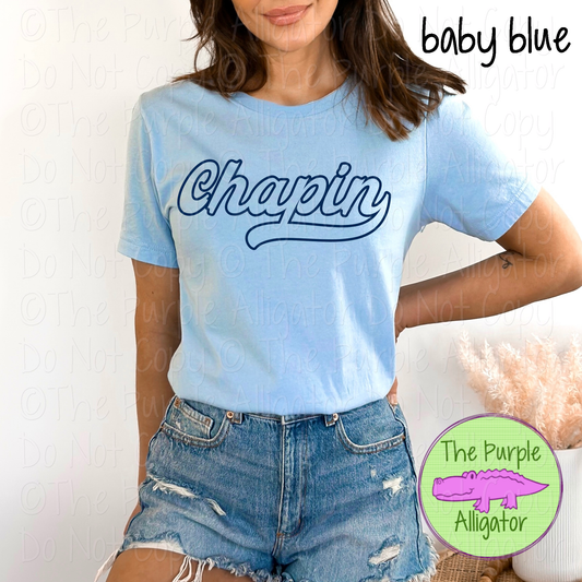 Chapin Swingline Hollow – The Outline Series | Retro Outlined Script Design - CHOOSE YOUR DESIGN COLOR - 1125 (d2f TPA)