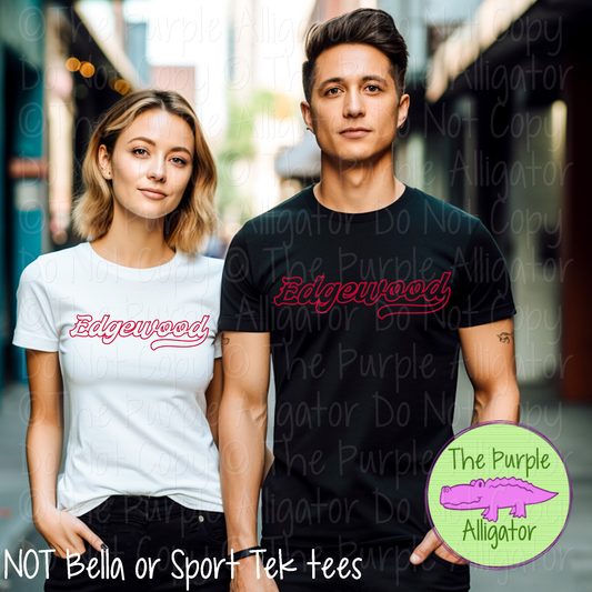 Edgewood Swingline Hollow – The Outline Series | Retro Outlined Script Design - CHOOSE YOUR DESIGN COLOR - 1125 (d2f TPA)