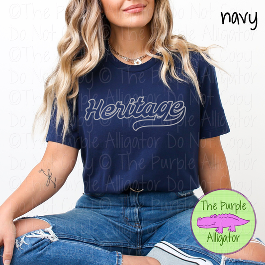 Heritage Swingline Hollow – The Outline Series | Retro Outlined Script Design - CHOOSE YOUR DESIGN COLOR - 1125 (d2f TPA)