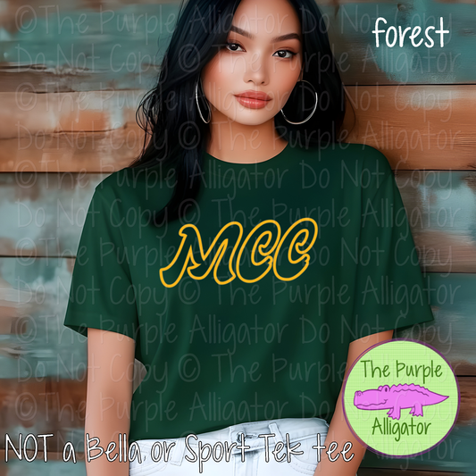 MCC Swingline Hollow – The Outline Series | Retro Outlined Script Design - CHOOSE YOUR DESIGN COLOR - 1125 (d2f TPA)