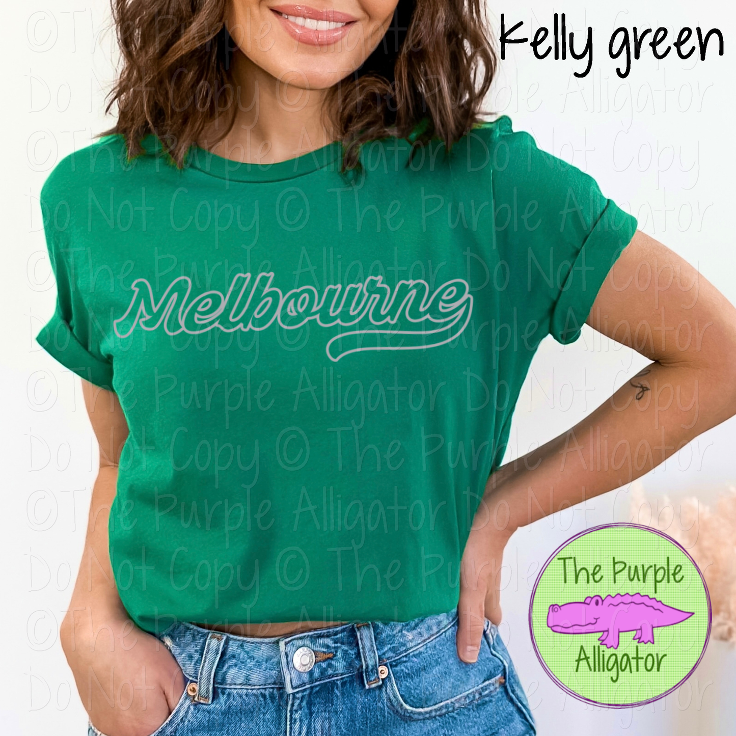 Melbourne Swingline Hollow – The Outline Series | Retro Outlined Script Design - CHOOSE YOUR DESIGN COLOR - 1125 (d2f TPA)