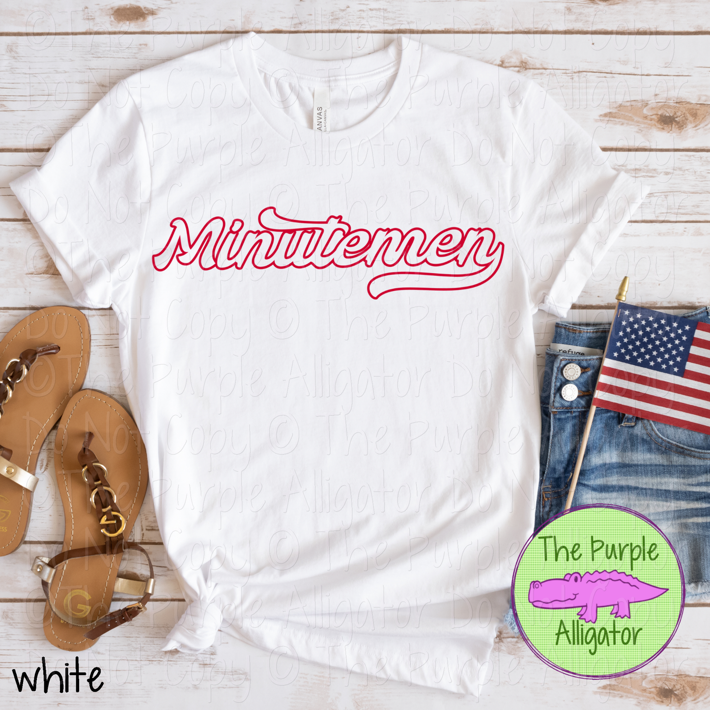 Minutemen Swingline Hollow – The Outline Series | Retro Outlined Script Design - CHOOSE YOUR DESIGN COLOR - 1125 (d2f TPA)