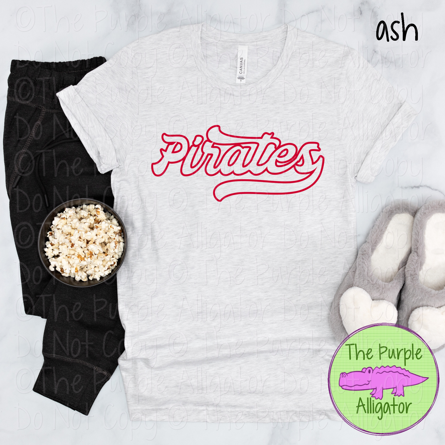 Pirates Swingline Hollow – The Outline Series | Retro Outlined Script Design - CHOOSE YOUR DESIGN COLOR - 1125 (d2f TPA)