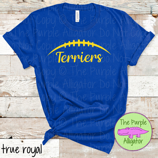 Terriers Football | Custom School Spiritwear | Game Day Football Fan Apparel - CHOOSE YOUR DESIGN COLOR 0824 (d2f AMD)
