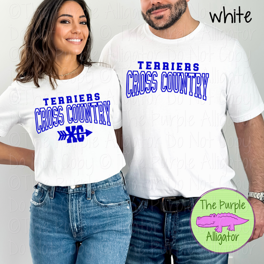 Terriers Cross Country 1 - Custom Cross Country Spirit Wear Mascot Apparel 0626 TPA