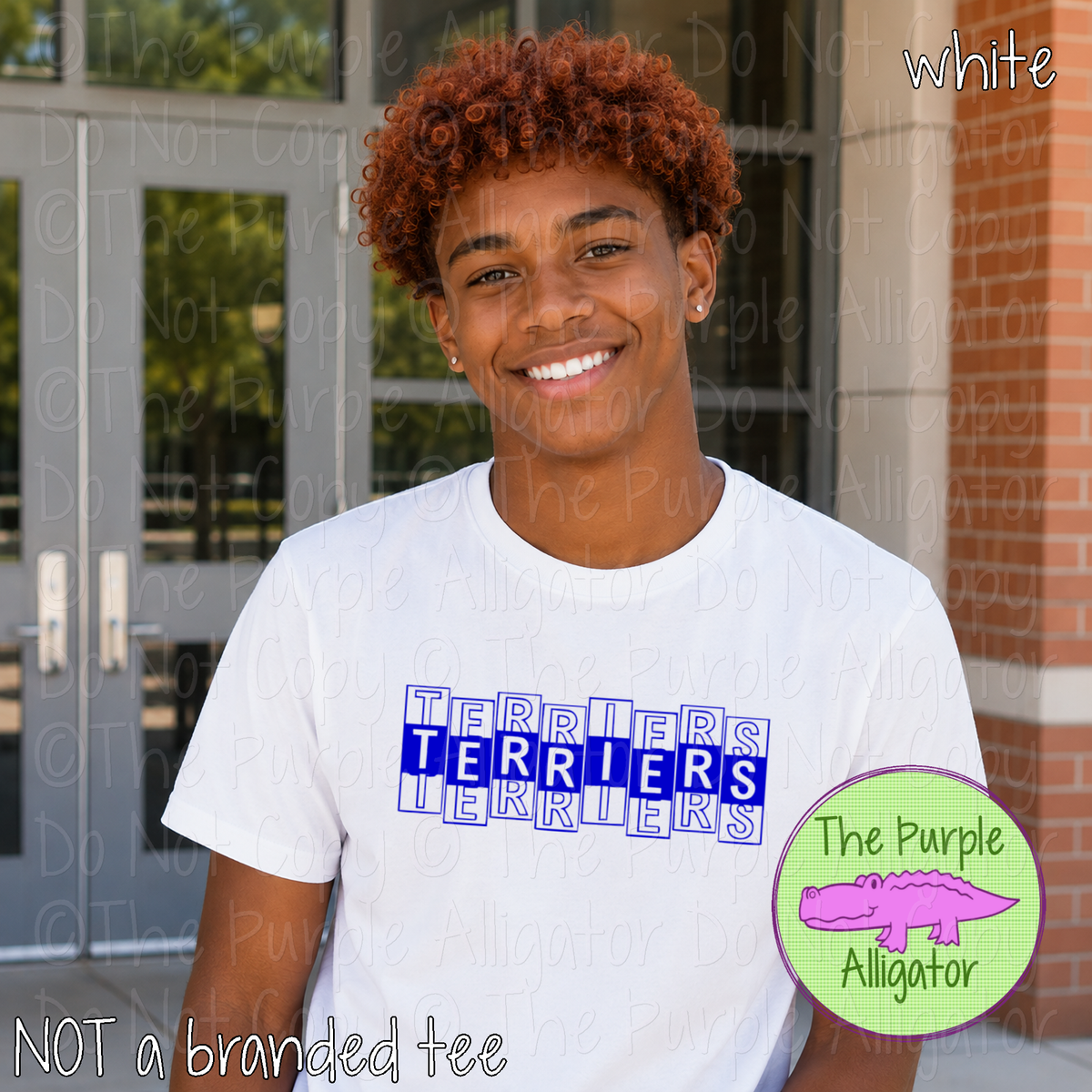 Terriers Side Step - The Stacked Series – Custom Spirit Wear School & Mascot Apparel 0926 TPA