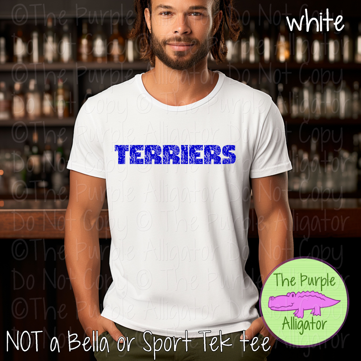 Terriers Hardline The Grunge Series Distressed Block Athletic Spirit Wear 0326 TPA