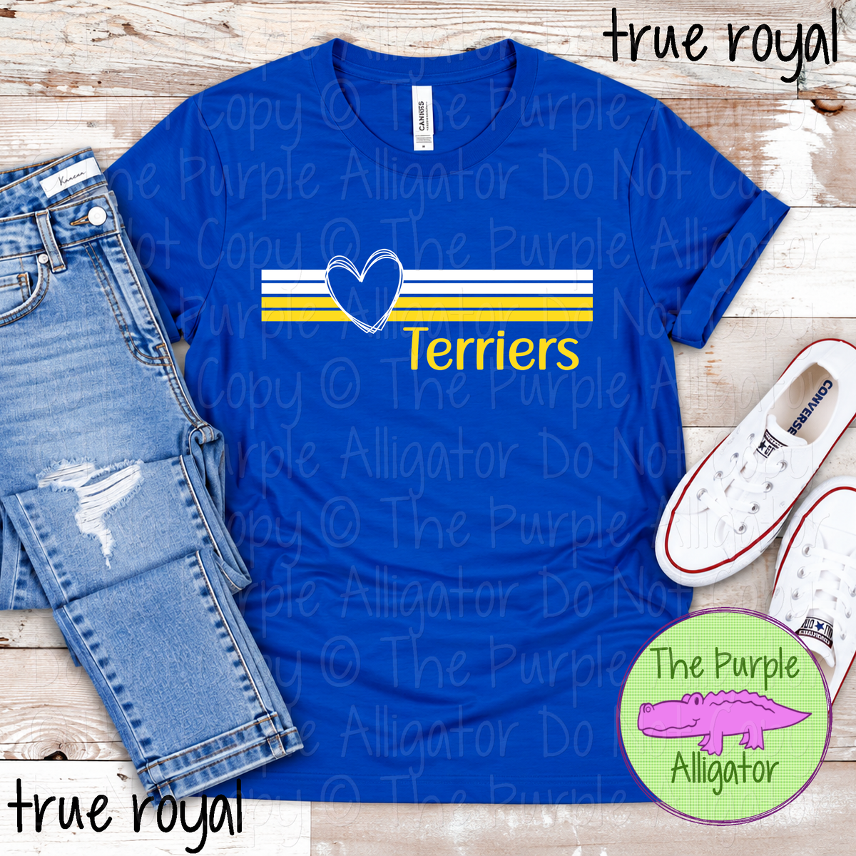 Terriers Heartline – Custom Spirit Wear Mascot Apparel 0926 TPA
