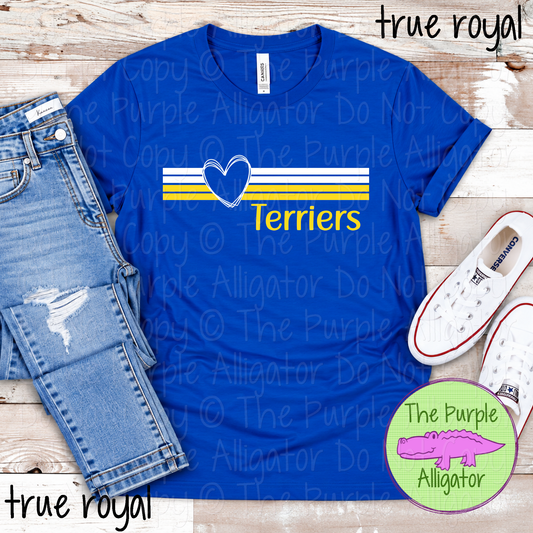 Terriers Heartline – Custom Spirit Wear Mascot Apparel 0926 TPA