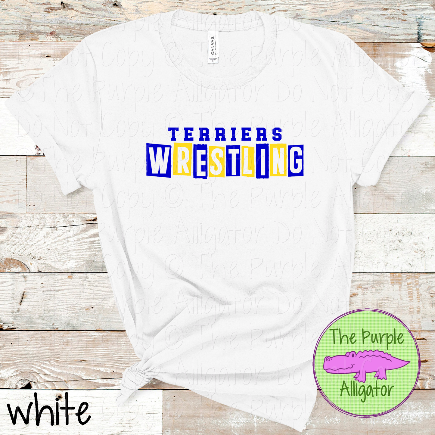 Terriers Wrestling Halftime – The Halftime Series Custom Two-Color Mascot Wrestling Spirit Wear 0625 TPA