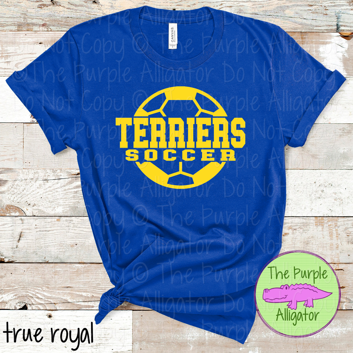 Terriers Soccer 9 – Custom Soccer Ball Mascot Spirit Wear 1026 TPA