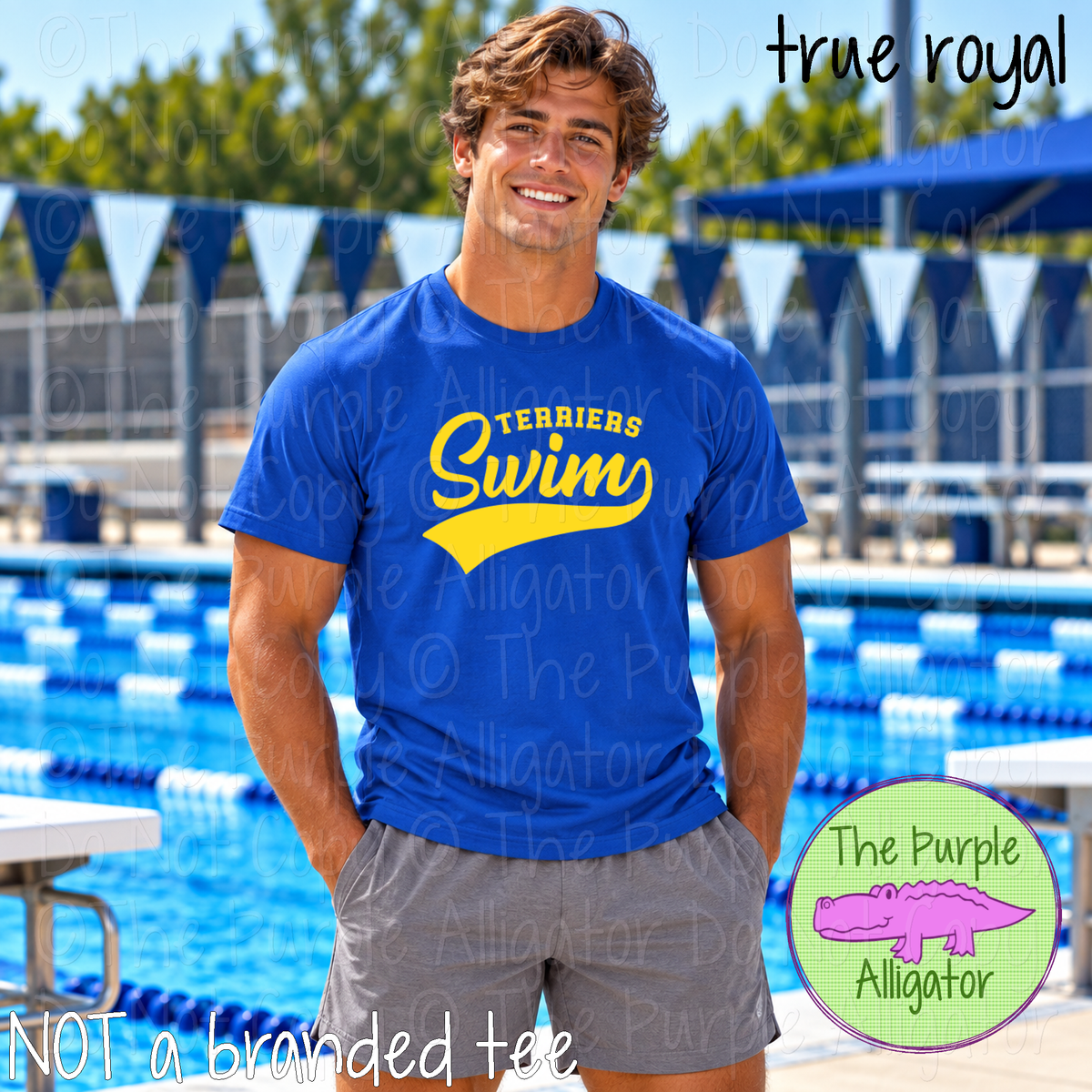 Terriers Swim 13 – Classic Swash Custom Swim Spirit Wear Mascot Apparel 1026 TPA