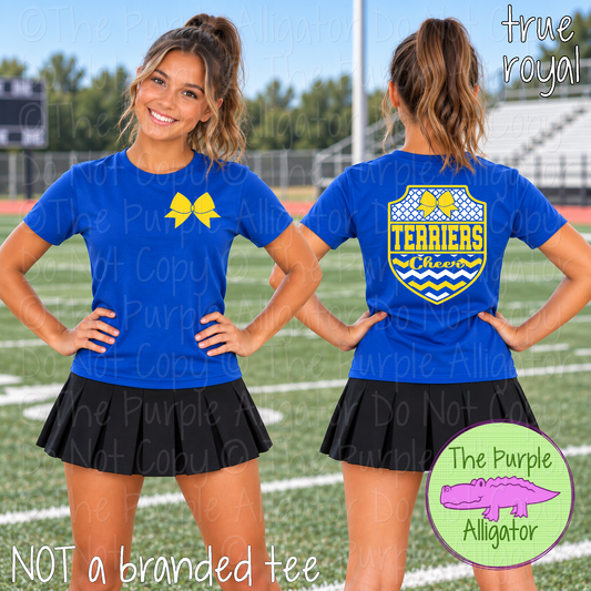 Terriers Cheer 4 – Custom Mascot Cheer Spirit Wear Front & Back Design 0724 TPA