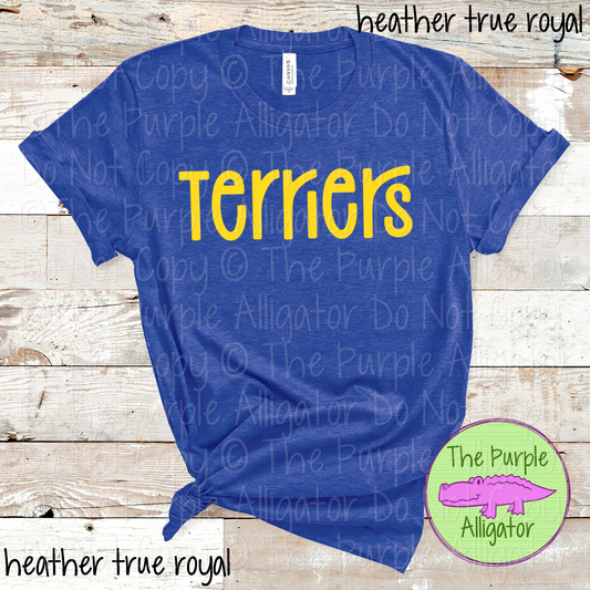 Terriers Happy Bro | Fun & Playful School Spirit Wear for Teachers, Students & Fans – CHOOSE YOUR DESIGN COLORS - 0825 (d2f TPA)