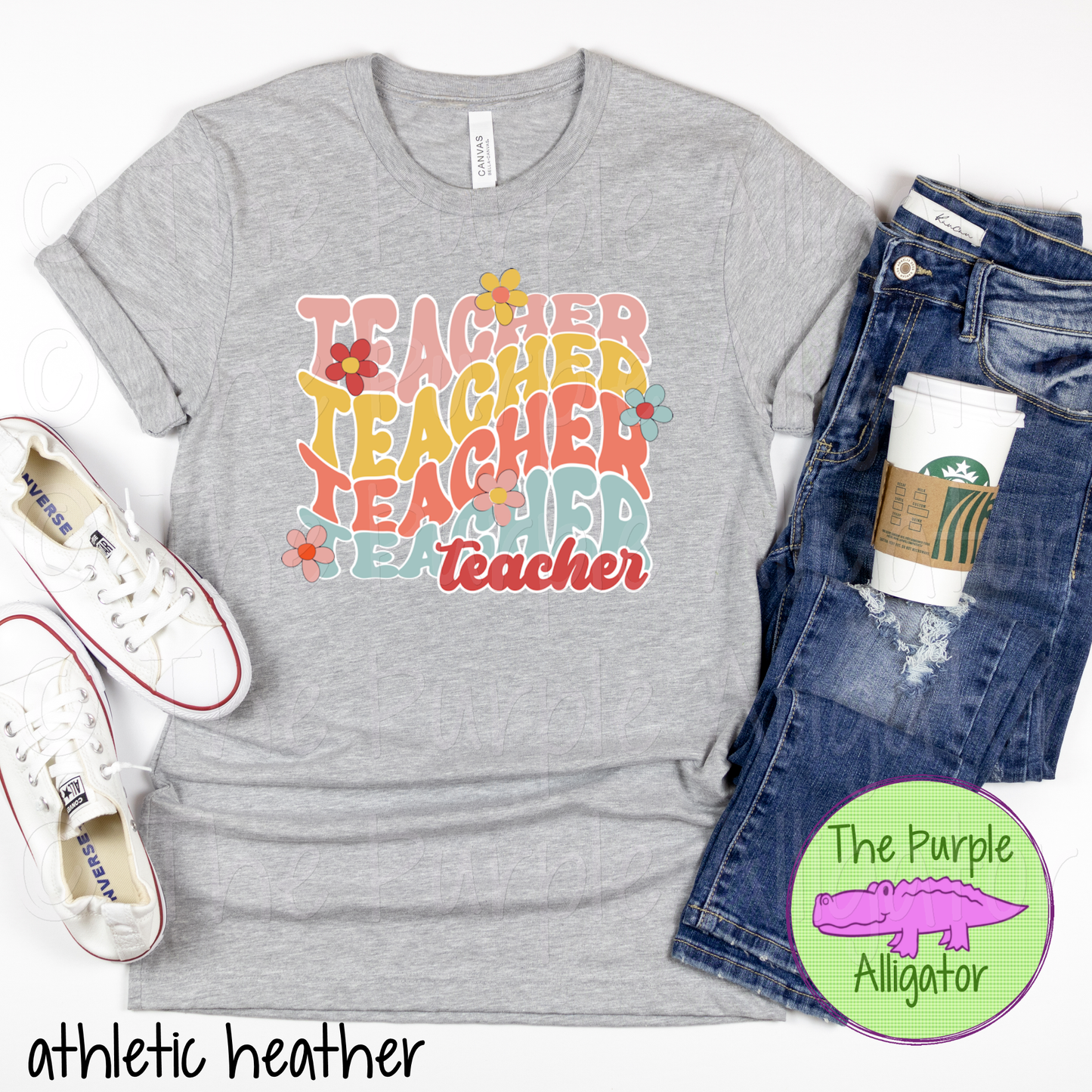 Teacher Teacher Teacher Wavy Retro (d2f HMD)