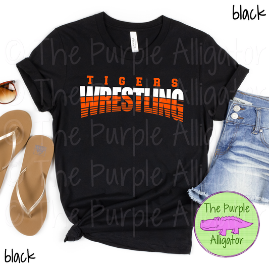 Tigers Wrestling 2 - Vintage Arch Custom Wrestling Spirit Wear Mascot Apparel 0624 TPA