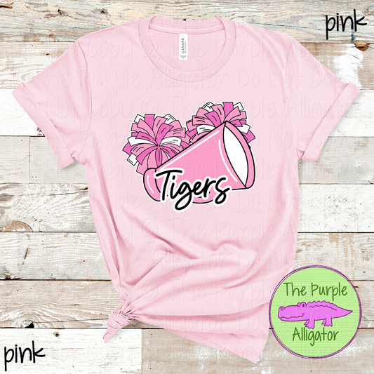Tigers Spirit Shout Pink Out – Breast Cancer Awareness Cheer Spirit Wear 0926 TPA