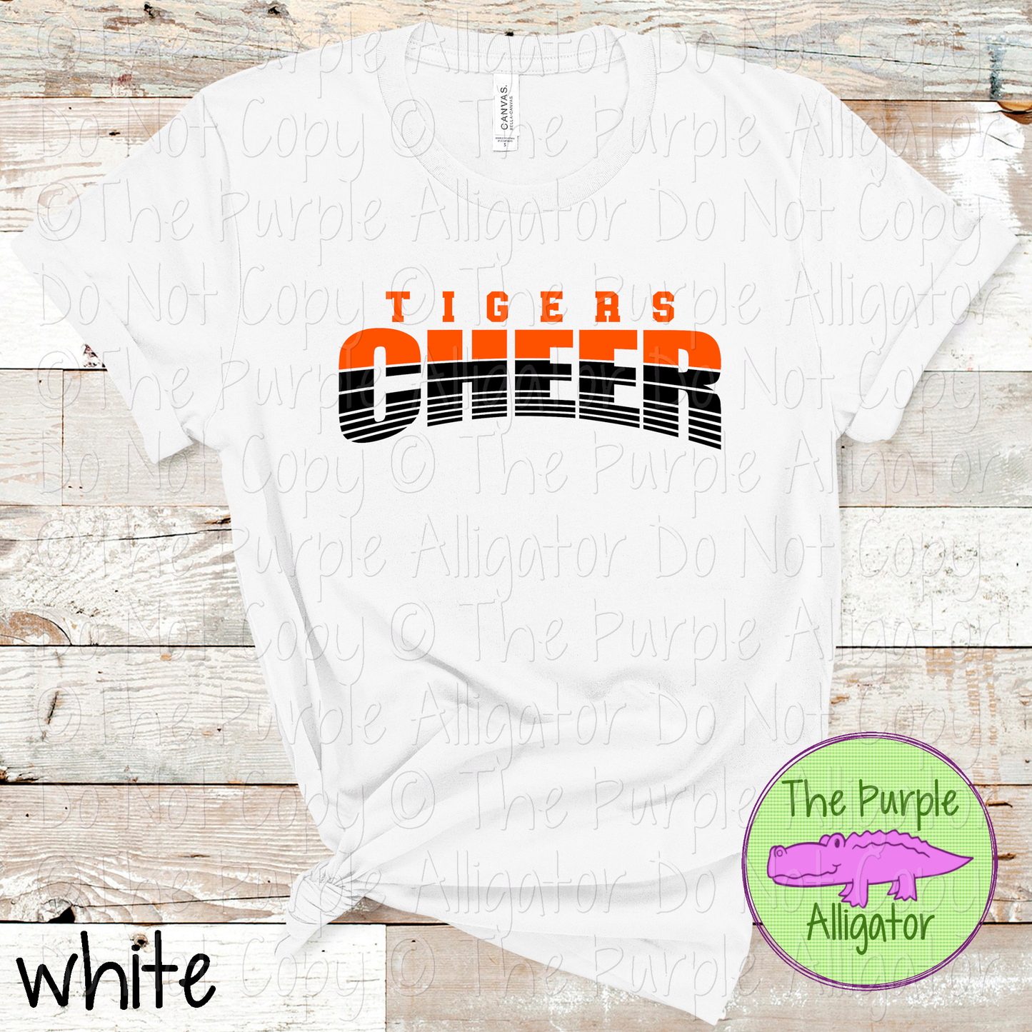 Tigers Cheer 39 - Vintage Arch Custom Cheer Spirit Wear Mascot Apparel 0626 TPA