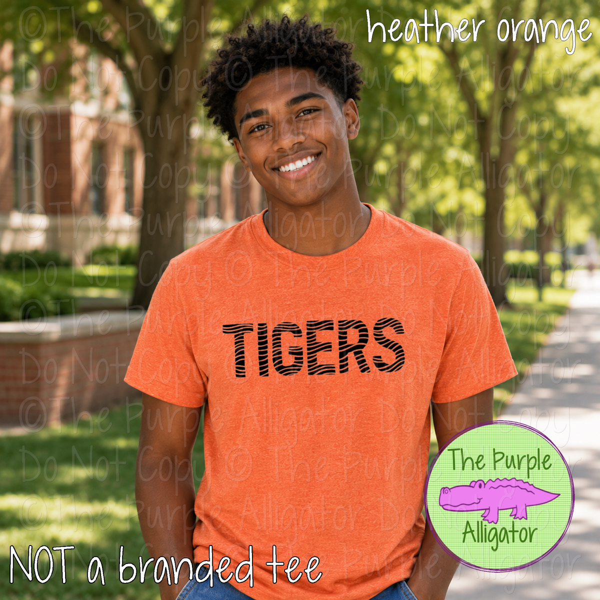 Tigers Ripple Effect – Custom School & Mascot Spirit Wear 1026 TPA