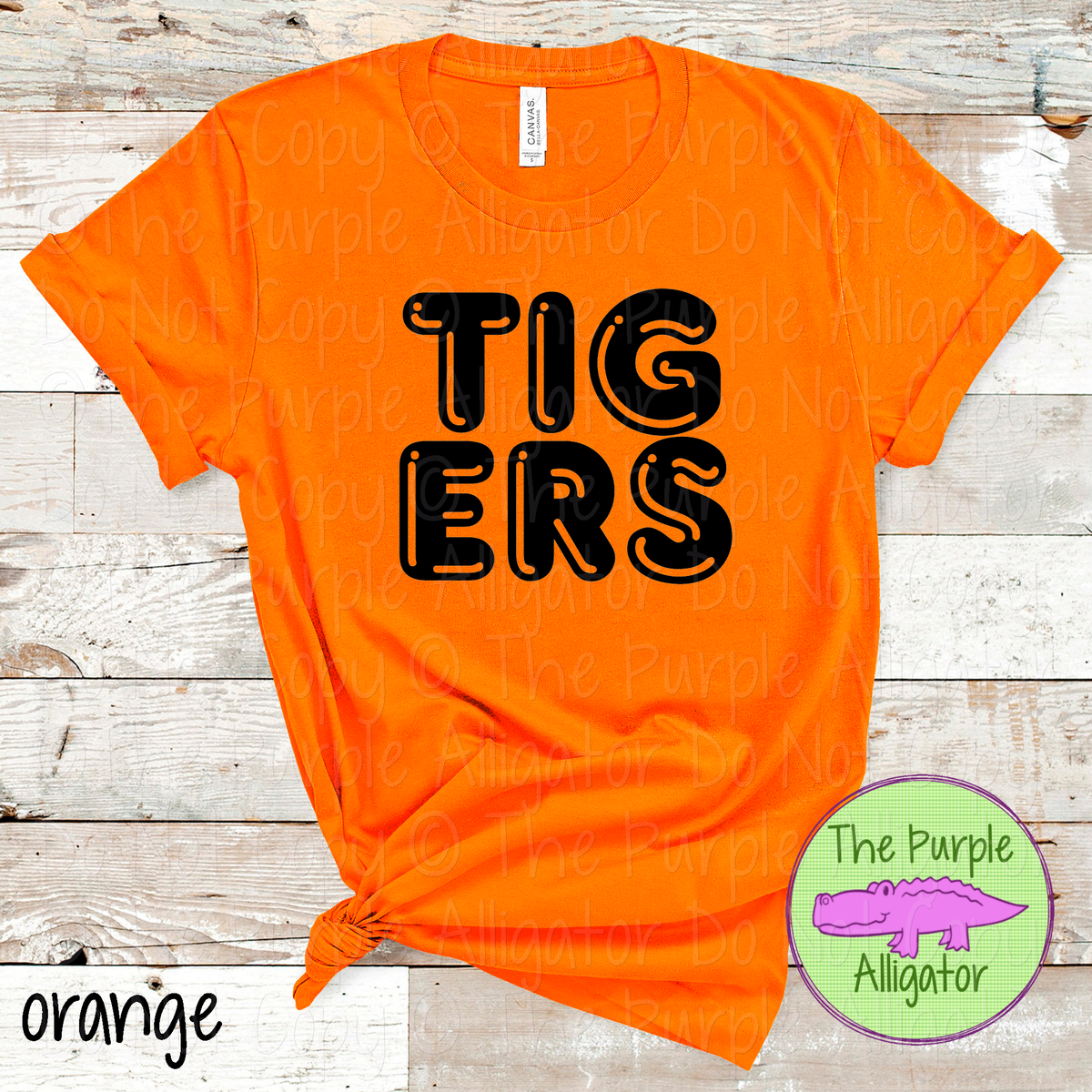 Tigers Bubble Roundabout – Custom Spirit Wear Mascot Apparel 0424 TPA