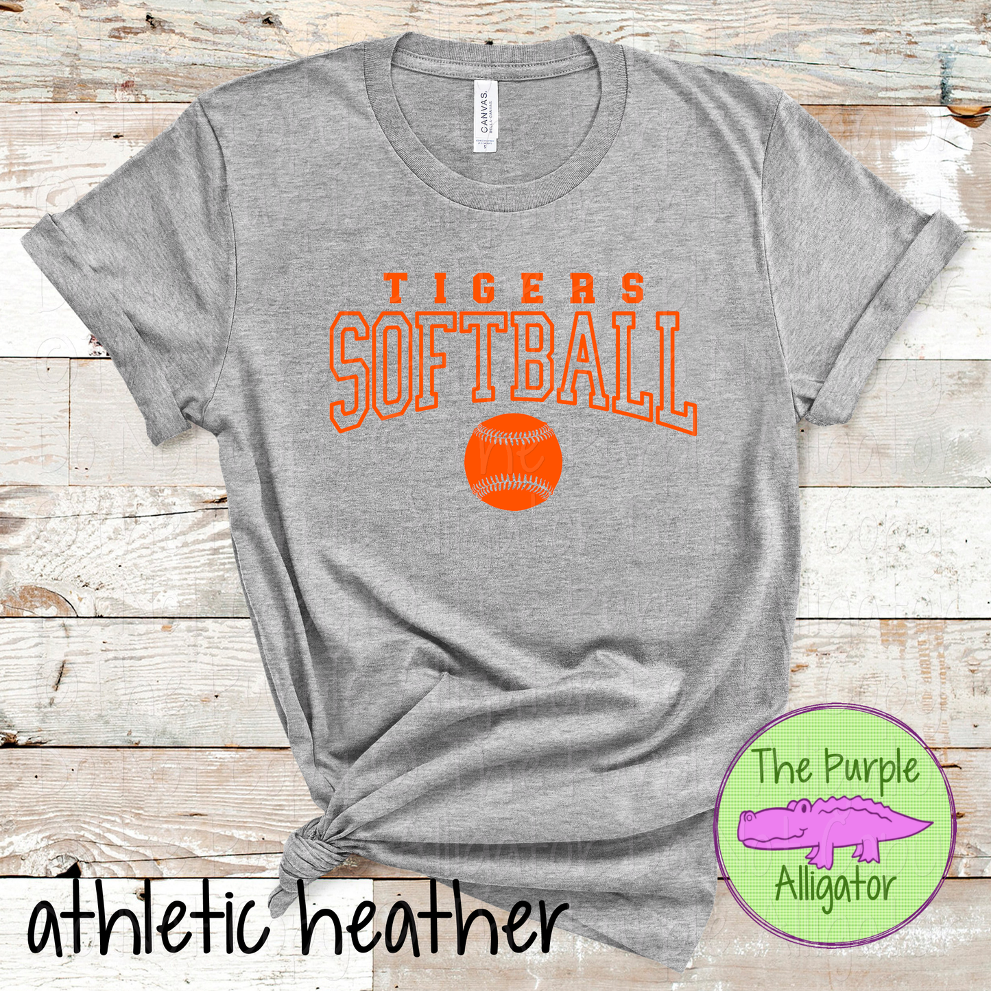 Tigers Softball 42 - Custom Softball Team Spirit Wear Mascot Apparel 0726 TPA