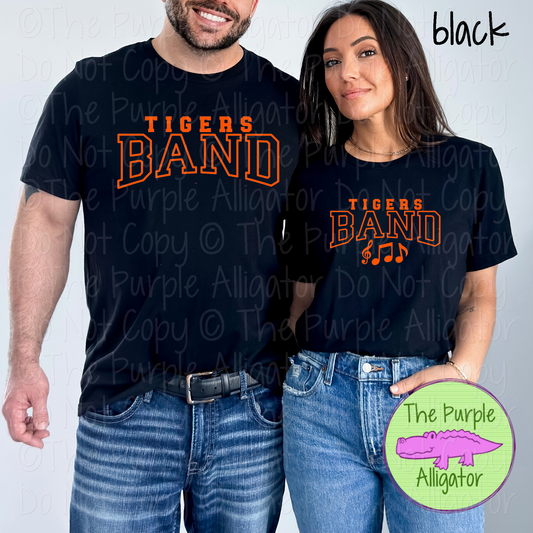 Tigers Band 34 - Custom Band Spirit Wear Mascot Apparel 0626 TPA