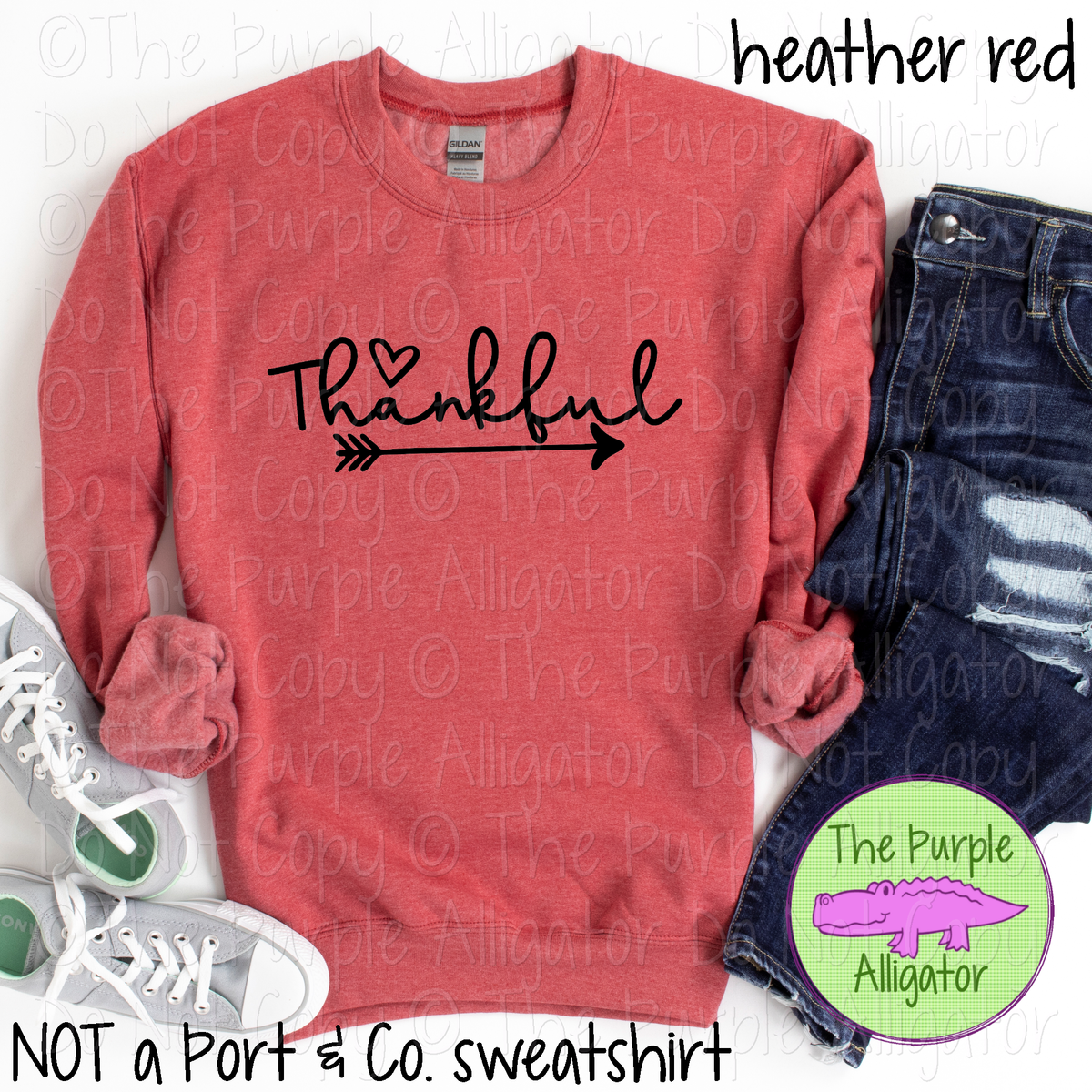 Thankful Heart & Arrow Thanksgiving Graphic Tee 1018 SCA
