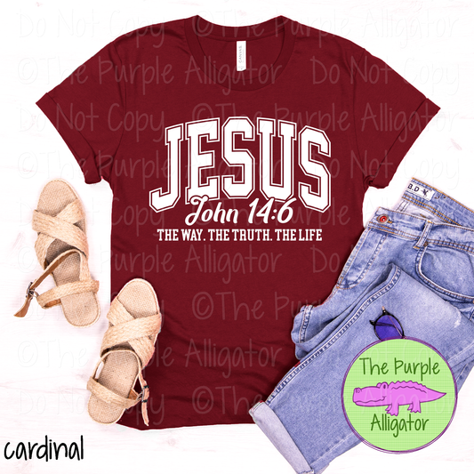 Jesus The Way The Truth The Life | John 14:6 Bible Verse Design 0525 (d2f M)