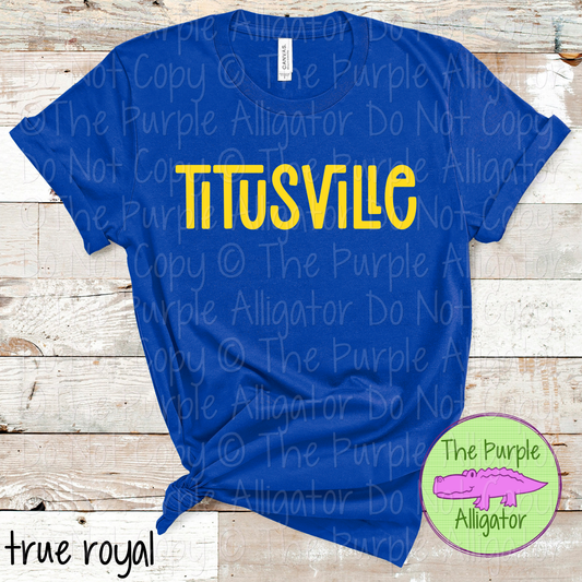 Titusville Happy Bro | Fun & Playful School Spirit Wear for Teachers, Students & Fans – CHOOSE YOUR DESIGN COLORS - 0825 (d2f TPA)