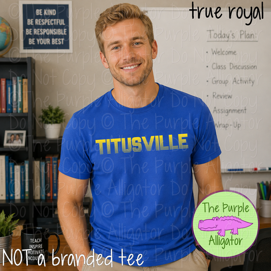 Titusville Championship – Bold Striped Game Day Spirit Apparel, Sports Fan Gear 0524 TPA