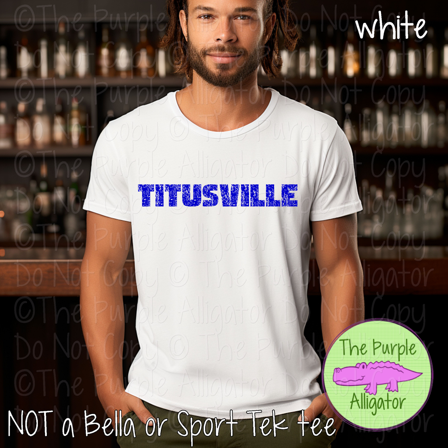 Titusville Hardline The Grunge Series Distressed Block Athletic Spirit Wear 0326 TPA