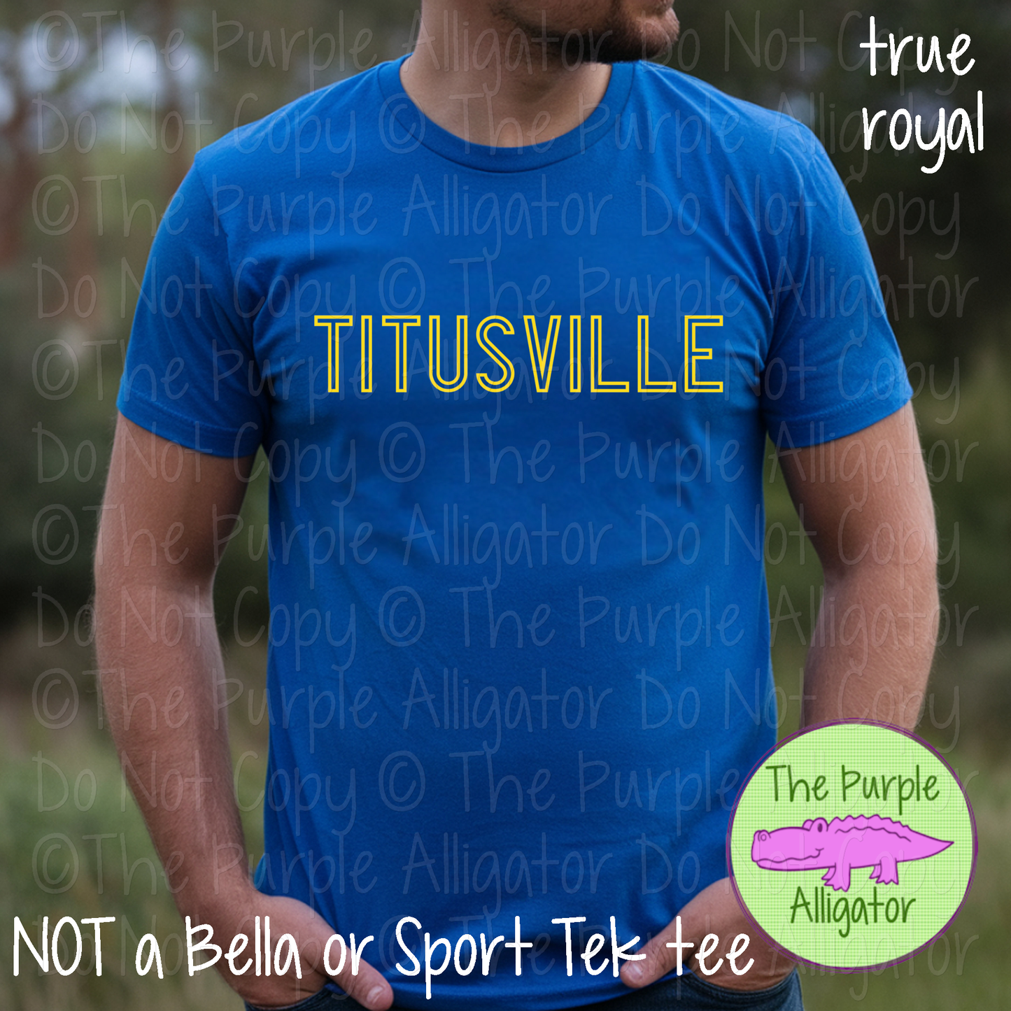 Titusville Iron Line - The Outline Series | Outline Spirit Wear Shirt - Bold Modern Block Design 0226 TPA
