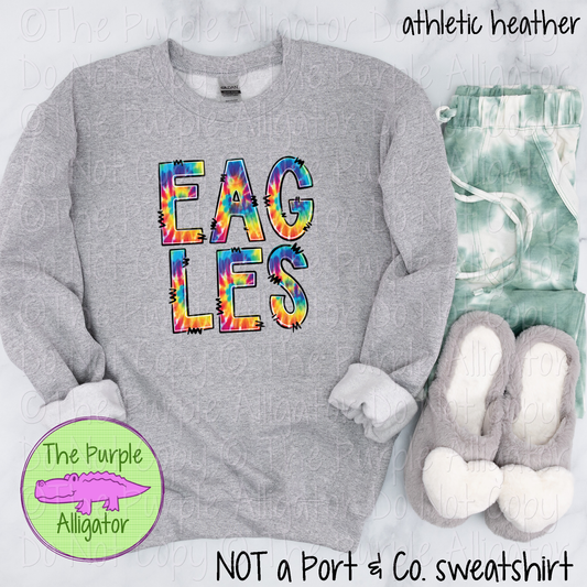 Eagles Tie Dye Mascot School Spirit 1224 (d2f TPA)
