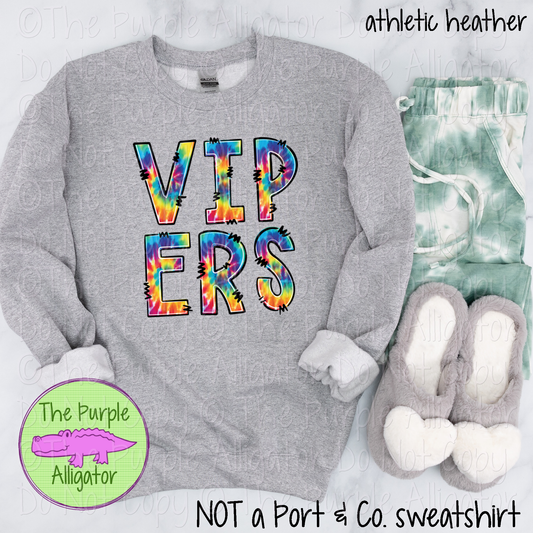 Vipers Tie Dye Mascot School Spirit 1224 (d2f TPA)