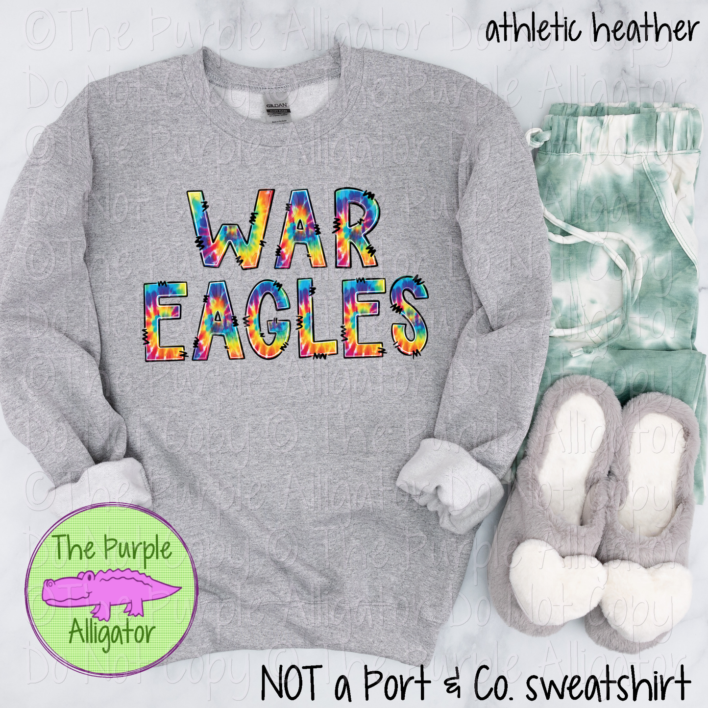 War Eagles Tie Dye Mascot School Spirit 1224 (d2f TPA)