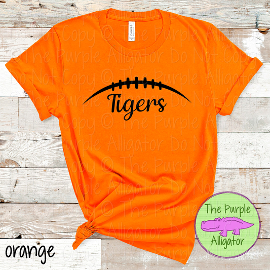 Tigers Football | Custom School Spiritwear | Game Day Football Fan Apparel - CHOOSE YOUR DESIGN COLOR 0824 (d2f AMD)