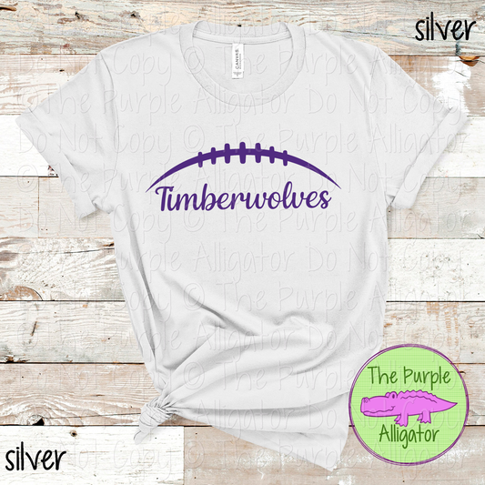 Timberwolves Football | Custom School Spiritwear | Game Day Football Fan Apparel - CHOOSE YOUR DESIGN COLOR 0824 (d2f AMD)