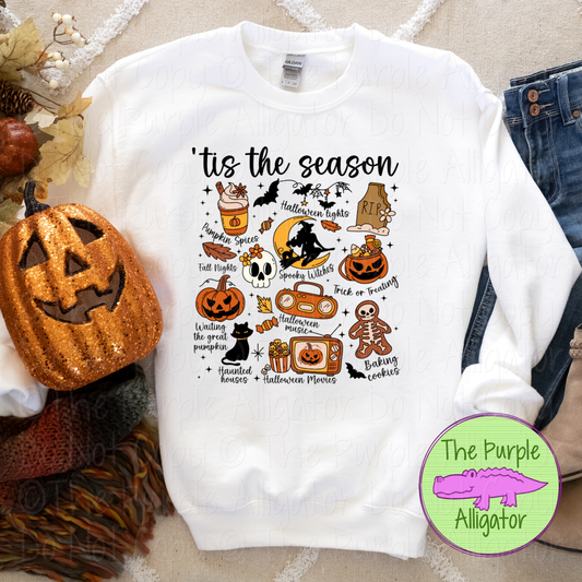 'Tis the Season Halloween Doodles | Fun Halloween Collage Design 0725 (d2f HD)
