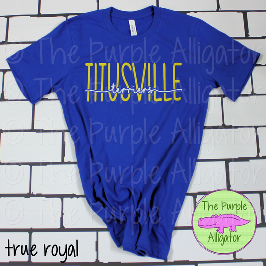 Titusville Terriers Yellow White Cutout (d2f TPA)
