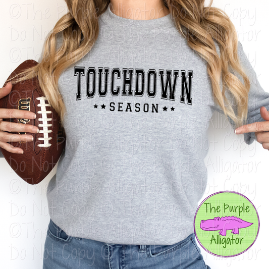 Touchdown Season | Varsity Block Tee for Fall Football Vibes 1123 (D2F LC)