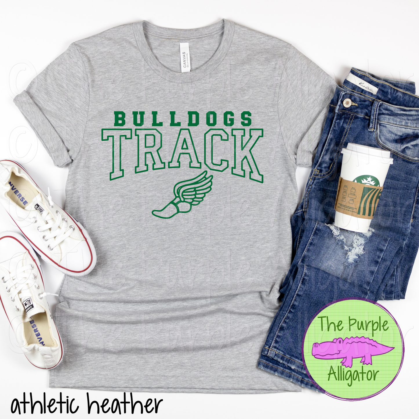 Bulldogs Track 9 - Custom Track Team Spirit Wear Mascot Apparel 0724 TPA