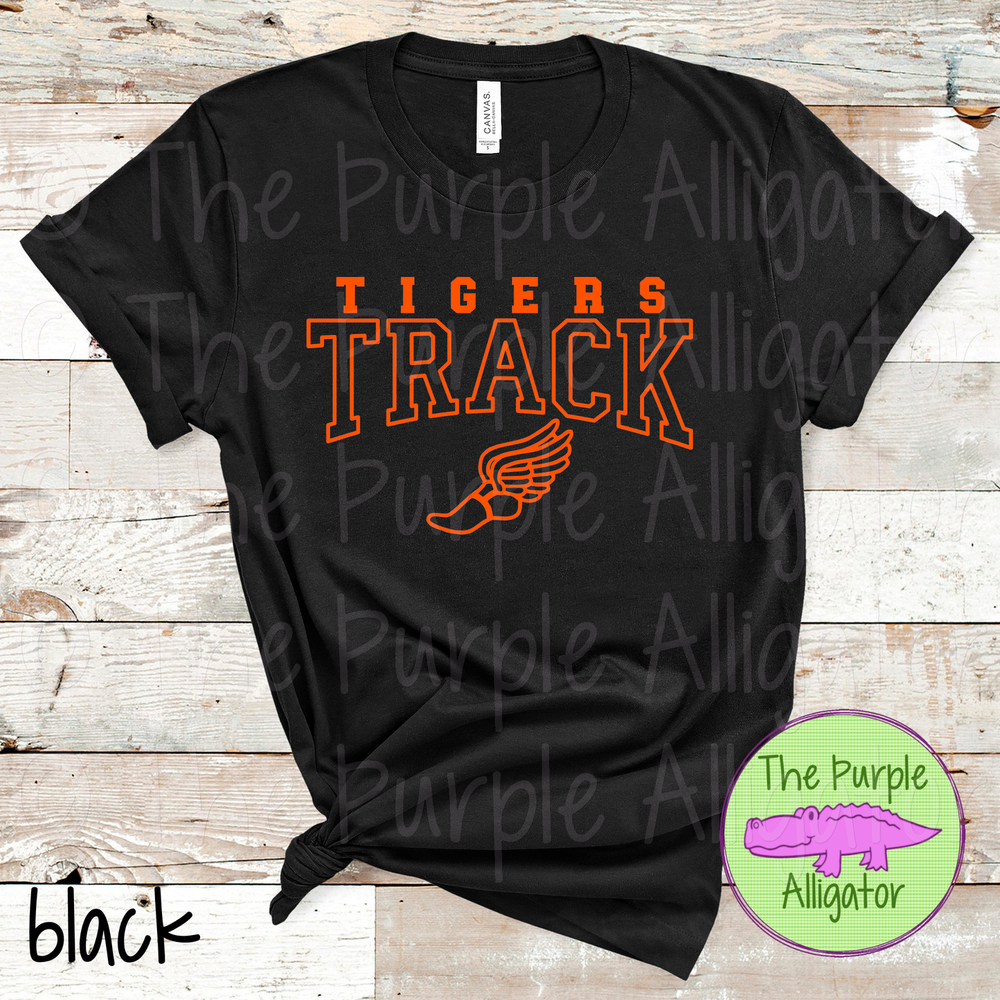Tigers Track 9 - Custom Track Team Spirit Wear Mascot Apparel 0724 TPA